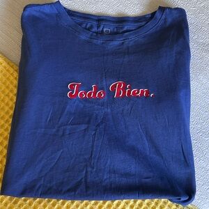 Brixton Blue Crew Neck T-Shirt